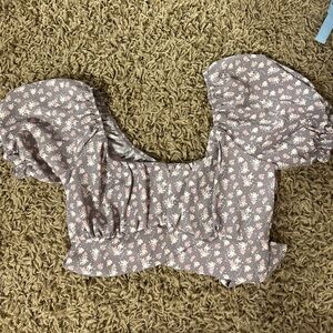 Cropped purple top from Altard State